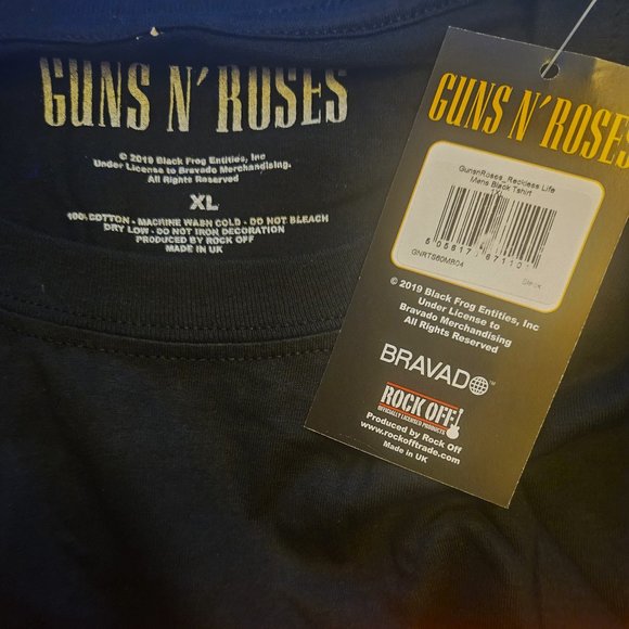 Guns N Roses Living With The Danger rock metal Official T-Shirt XL NWT UK made - Picture 4 of 4